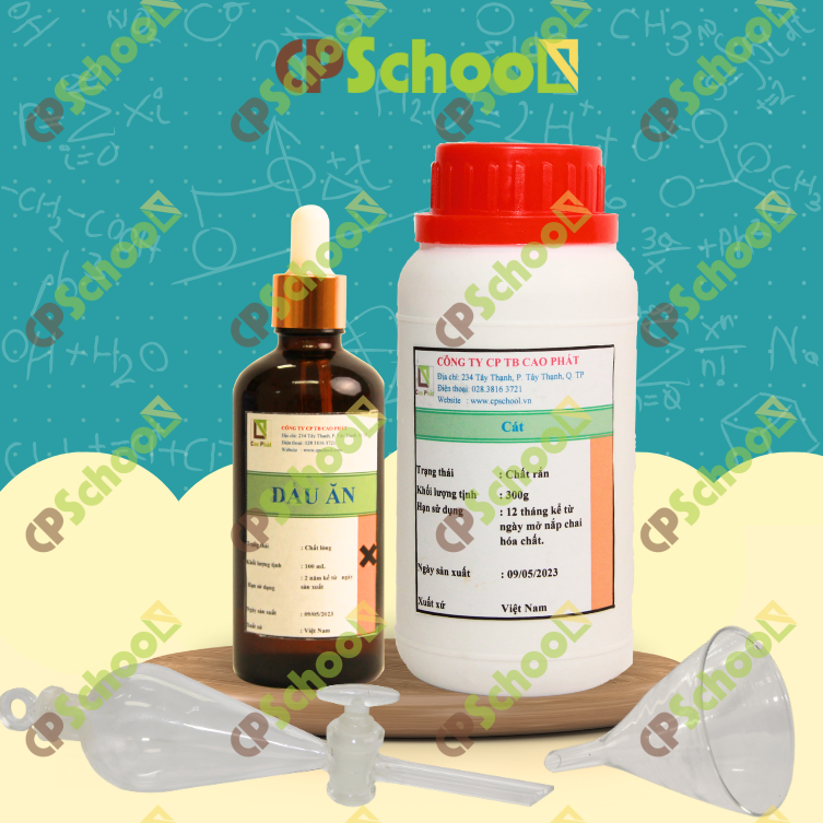 Bộ dụng cụ và hóa chất thí nghiệm tách chất (không bao gồm TBDC)